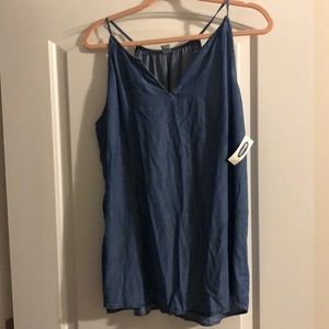 Old Navy Chambray tank TALL LARGE